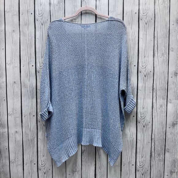 She + Sky V-Neck Oversized Sweater One Size Fits Most - Picture 3 of 3